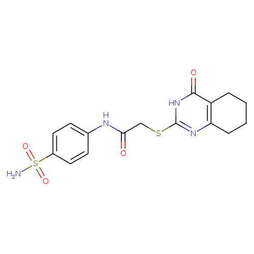 2-[(4-oxo-3,4,5,6,7,8-hexahydroquinazolin-2-yl)sulfanyl]-N-(4-sulfamoylphenyl)acetamide