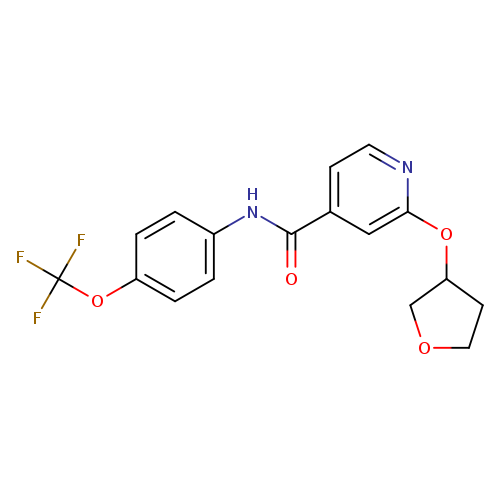 2-(oxolan-3-yloxy)-N-[4-(trifluoromethoxy)phenyl]pyridine-4-carboxamide