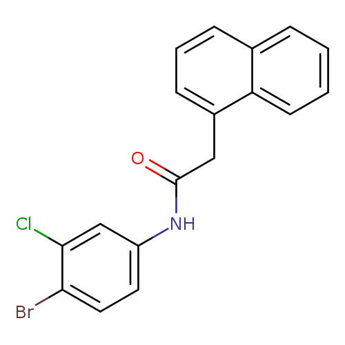 N-(4-bromo-3-chlorophenyl)-2-(1-naphthyl)acetamide