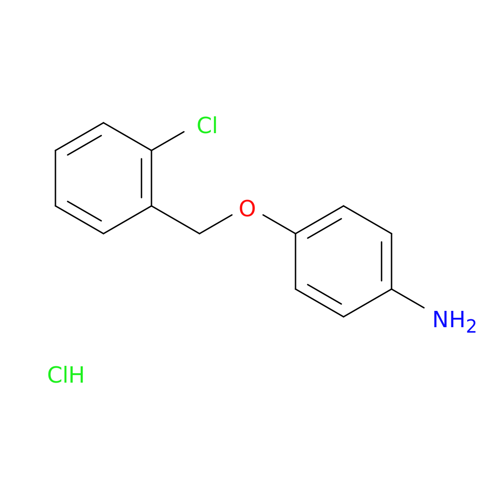 4-[(2-chlorophenyl)methoxy]aniline hydrochloride