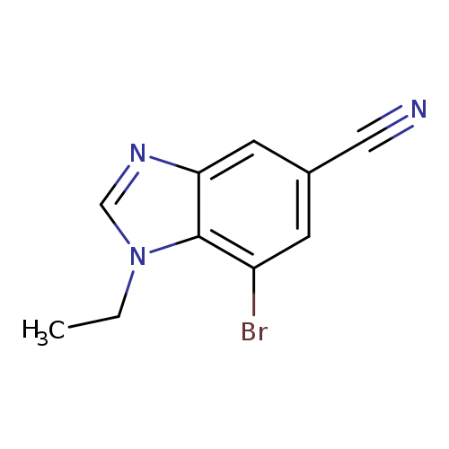 7-Bromo-1-ethylbenzodiazole-5-carbonitrile