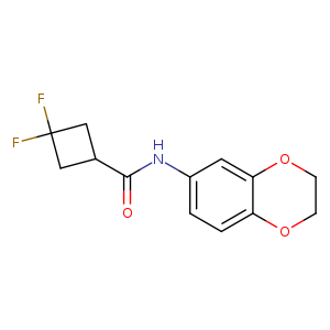 N-(2,3-dihydro-1,4-benzodioxin-6-yl)-3,3-difluorocyclobutane-1-carboxamide