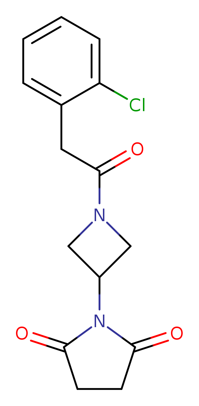 1-{1-[2-(2-chlorophenyl)acetyl]azetidin-3-yl}pyrrolidine-2,5-dione