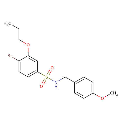 4-bromo-N-[(4-methoxyphenyl)methyl]-3-propoxybenzene-1-sulfonamide