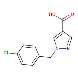 1-[(4-chlorophenyl)methyl]-1H-pyrazole-4-carboxylic acid