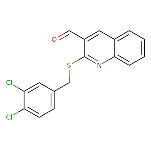 2-{[(3,4-dichlorophenyl)methyl]sulfanyl}quinoline-3-carbaldehyde