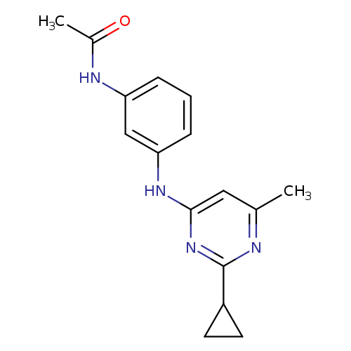 N-{3-[(2-cyclopropyl-6-methylpyrimidin-4-yl)amino]phenyl}acetamide
