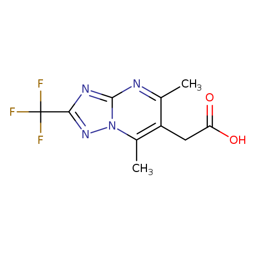 2-[5,7-dimethyl-2-(trifluoromethyl)-[1,2,4]triazolo[1,5-a]pyrimidin-6-yl]acetic acid
