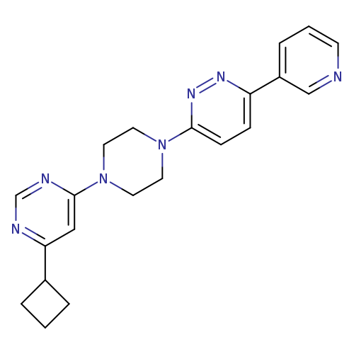 4-cyclobutyl-6-{4-[6-(pyridin-3-yl)pyridazin-3-yl]piperazin-1-yl}pyrimidine