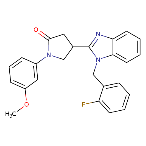 4-{1-[(2-fluorophenyl)methyl]-1H-1,3-benzodiazol-2-yl}-1-(3-methoxyphenyl)pyrrolidin-2-one