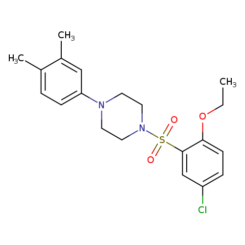 1-(5-chloro-2-ethoxybenzenesulfonyl)-4-(3,4-dimethylphenyl)piperazine