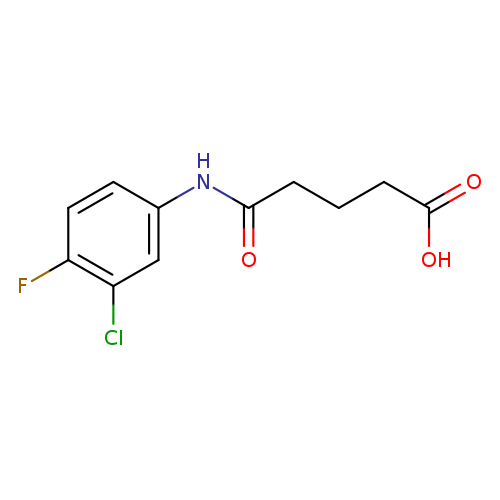 4-[(3-chloro-4-fluorophenyl)carbamoyl]butanoic acid
