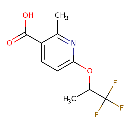 2-methyl-6-[(1,1,1-trifluoropropan-2-yl)oxy]pyridine-3-carboxylic acid
