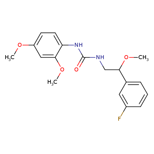 3-(2,4-dimethoxyphenyl)-1-[2-(3-fluorophenyl)-2-methoxyethyl]urea