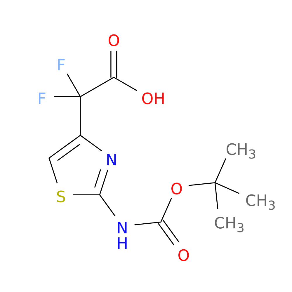 2-(2-{[(tert-butoxy)carbonyl]amino}-1,3-thiazol-4-yl)-2,2-difluoroacetic acid