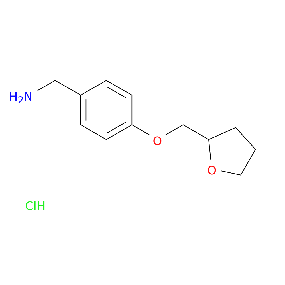 {4-[(oxolan-2-yl)methoxy]phenyl}methanamine hydrochloride