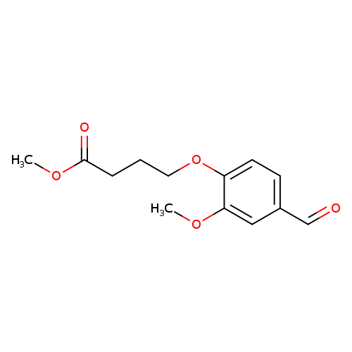 Butanoic acid, 4-(4-formyl-2-methoxyphenoxy)-, methyl ester