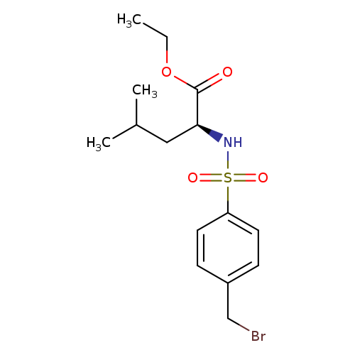 ethyl (2S)-2-[4-(bromomethyl)benzenesulfonamido]-4-methylpentanoate