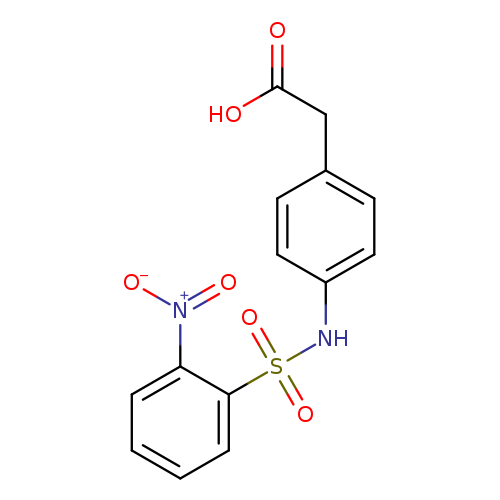2-[4-(2-nitrobenzenesulfonamido)phenyl]acetic acid