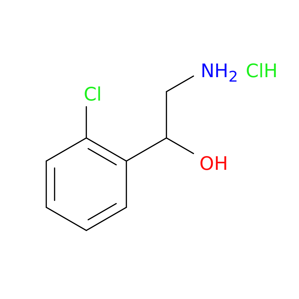 2-Hydroxy-2-(2-chlorophenyl)ethylamine, HCl