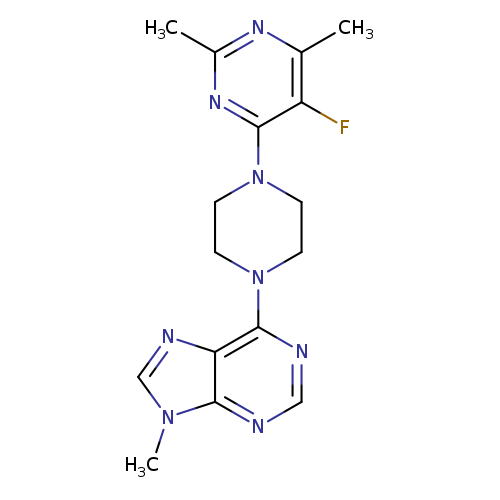6-[4-(5-fluoro-2,6-dimethylpyrimidin-4-yl)piperazin-1-yl]-9-methyl-9H-purine