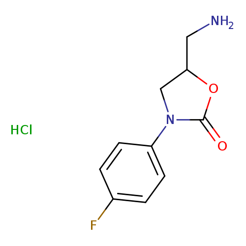 5-(Aminomethyl)-3-(4-fluorophenyl)-1,3-oxazolidin-2-one hydrochloride