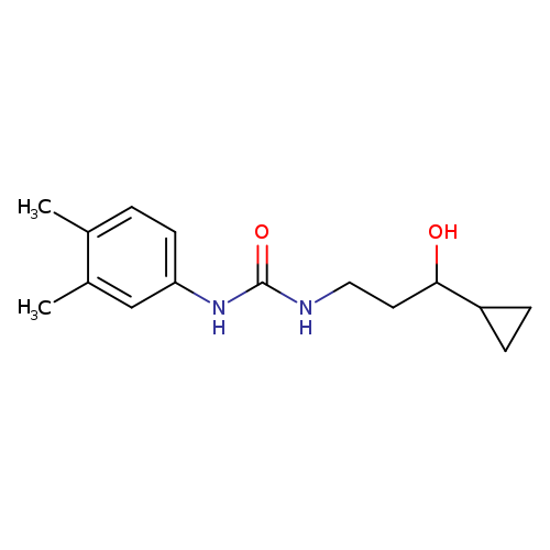 3-(3-cyclopropyl-3-hydroxypropyl)-1-(3,4-dimethylphenyl)urea