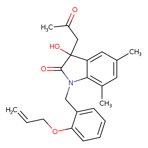 3-hydroxy-5,7-dimethyl-3-(2-oxopropyl)-1-{[2-(prop-2-en-1-yloxy)phenyl]methyl}-2,3-dihydro-1H-indol-2-one
