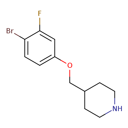 4-[(4-Bromo-3-fluorophenoxy)methyl]piperidine
