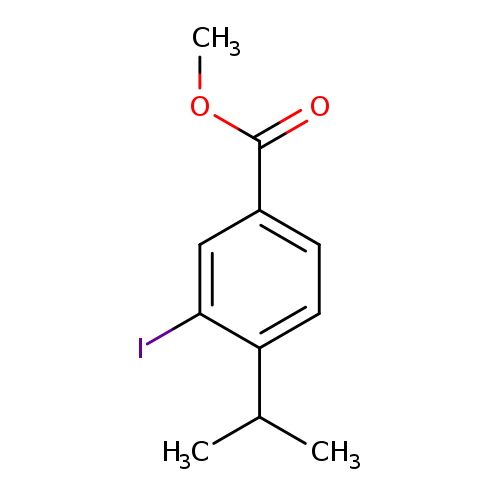 Benzoic acid, 3-iodo-4-(1-methylethyl)-, methyl ester
