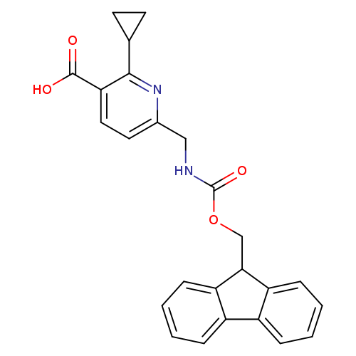 2-cyclopropyl-6-[({[(9H-fluoren-9-yl)methoxy]carbonyl}amino)methyl]pyridine-3-carboxylic acid