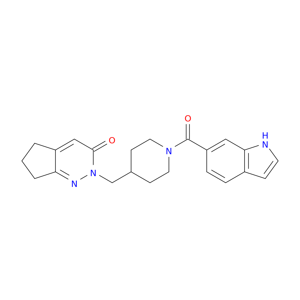 2-{[1-(1H-indole-6-carbonyl)piperidin-4-yl]methyl}-2H,3H,5H,6H,7H-cyclopenta[c]pyridazin-3-one