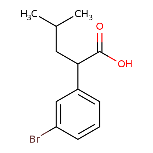 2-(3-Bromophenyl)-4-methylpentanoic acid