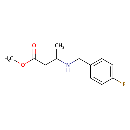 methyl 3-{[(4-fluorophenyl)methyl]amino}butanoate