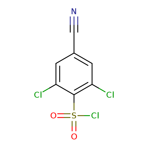 2,6-dichloro-4-cyanobenzene-1-sulfonylchloride