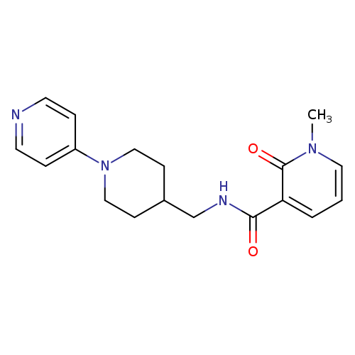 1-methyl-2-oxo-N-{[1-(pyridin-4-yl)piperidin-4-yl]methyl}-1,2-dihydropyridine-3-carboxamide