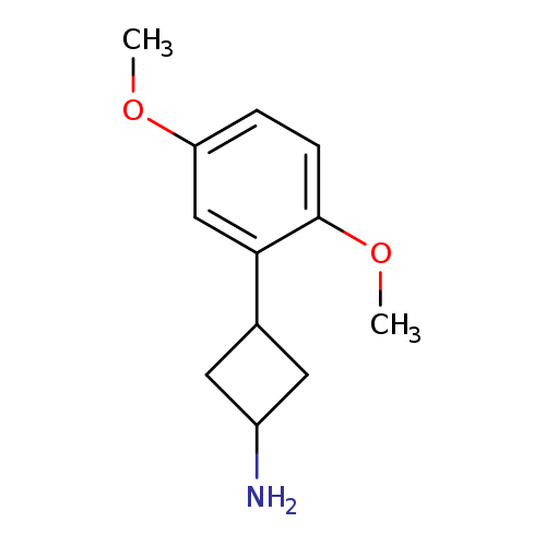 3-(2,5-dimethoxyphenyl)cyclobutan-1-amine, Mixture of diastereomers