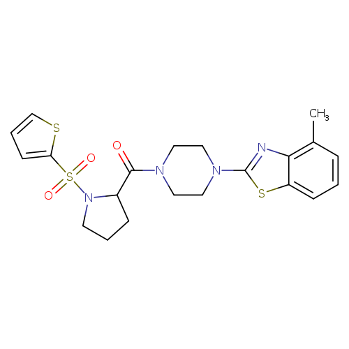 4-methyl-2-{4-[1-(thiophene-2-sulfonyl)pyrrolidine-2-carbonyl]piperazin-1-yl}-1,3-benzothiazole