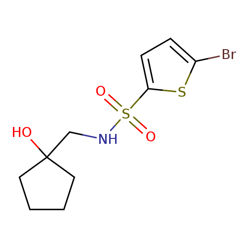 5-bromo-N-[(1-hydroxycyclopentyl)methyl]thiophene-2-sulfonamide