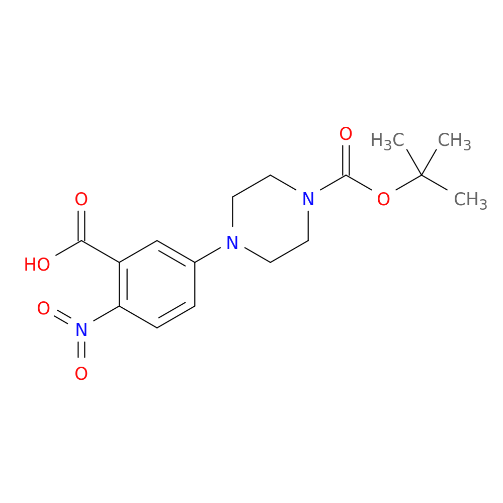 1-(1,1-Dimethylethyl) 4-(3-carboxy-4-nitrophenyl)-1-piperazinecarboxylate