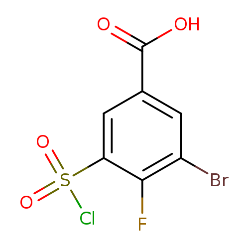 3-Bromo-5-(chlorosulfonyl)-4-fluorobenzoic acid