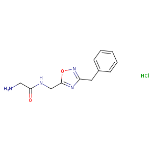 2-Amino-N-((3-benzyl-1,2,4-oxadiazol-5-yl)methyl)acetamide hydrochloride