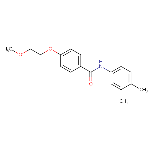 N-(3,4-dimethylphenyl)-4-(2-methoxyethoxy)benzamide