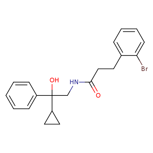 3-(2-bromophenyl)-N-(2-cyclopropyl-2-hydroxy-2-phenylethyl)propanamide