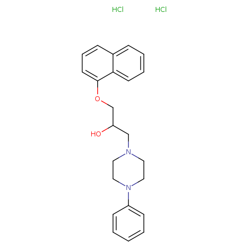 1-(naphthalen-1-yloxy)-3-(4-phenylpiperazin-1-yl)propan-2-ol dihydrochloride