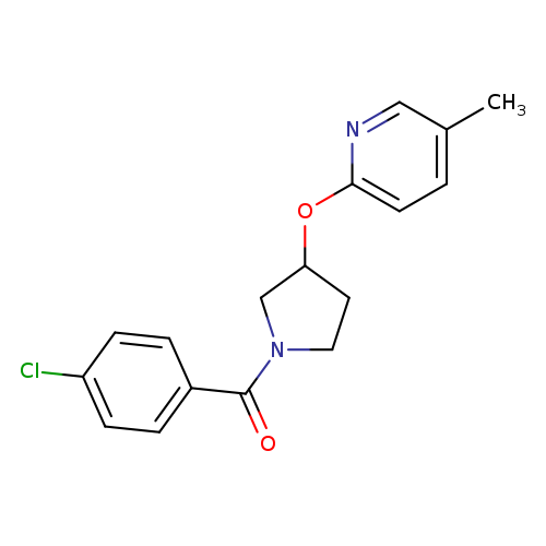 2-{[1-(4-chlorobenzoyl)pyrrolidin-3-yl]oxy}-5-methylpyridine