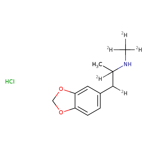 α-methyl-N-(methyl-d3)-1,3-benzodioxole-5-ethan-α,β-d2-amine,monohydrochloride