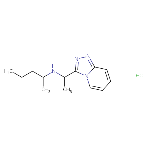 (pentan-2-yl)(1-{[1,2,4]triazolo[4,3-a]pyridin-3-yl}ethyl)amine hydrochloride