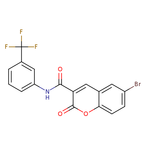 6-bromo-2-oxo-N-[3-(trifluoromethyl)phenyl]-2H-chromene-3-carboxamide