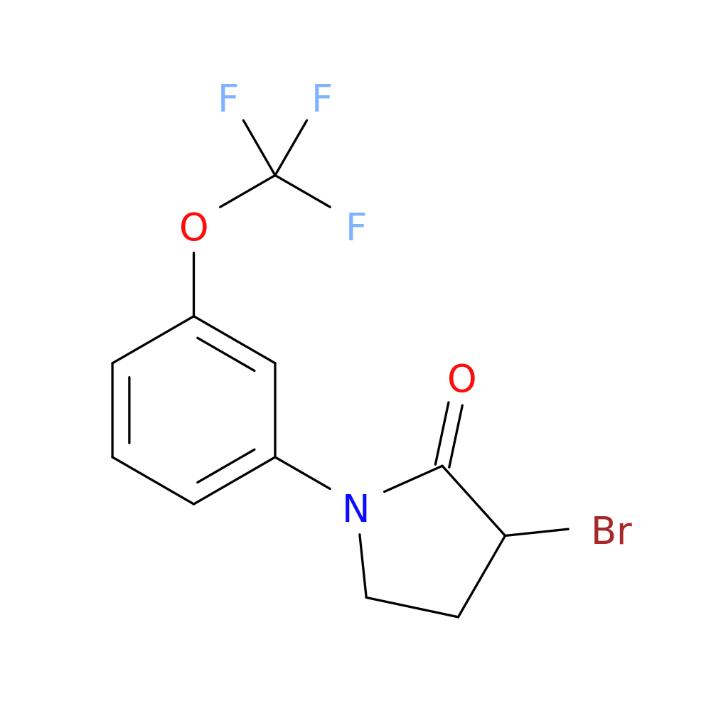 3-bromo-1-[3-(trifluoromethoxy)phenyl]pyrrolidin-2-one